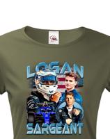Dámské tričko s motivem závodníka F1 -  Logan Sargeant - pro milovníky motosportu