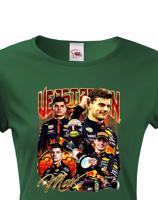 Dámské tričko s motivem závodníka F1 -  Max Verstappen - pro milovníky motosportu