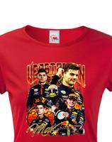 Dámské tričko s motivem závodníka F1 -  Max Verstappen - pro milovníky motosportu