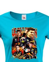 Dámské tričko s motivem závodníka F1 -  Max Verstappen - pro milovníky motosportu