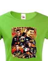 Dámské tričko s motivem závodníka F1 -  Max Verstappen - pro milovníky motosportu