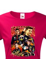 Dámské tričko s motivem závodníka F1 -  Max Verstappen - pro milovníky motosportu