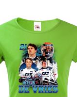 Dámské tričko s motivem závodníka F1 -  Nyck de Vries - pro milovníky motosportu