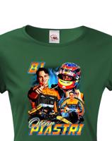 Dámské tričko s motivem závodníka F1 -  Oscar Piastri - pro milovníky motosportu