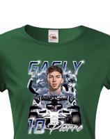 Dámské tričko s motivem závodníka F1 -  Pierre Gasly - pro milovníky motosportu