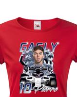 Dámské tričko s motivem závodníka F1 -  Pierre Gasly - pro milovníky motosportu