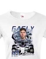 Dámské tričko s motivem závodníka F1 -  Pierre Gasly - pro milovníky motosportu
