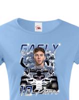 Dámské tričko s motivem závodníka F1 -  Pierre Gasly - pro milovníky motosportu