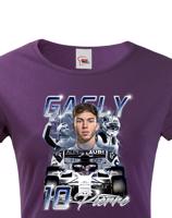 Dámské tričko s motivem závodníka F1 -  Pierre Gasly - pro milovníky motosportu