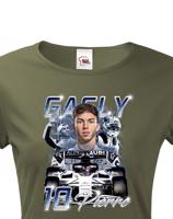 Dámské tričko s motivem závodníka F1 -  Pierre Gasly - pro milovníky motosportu
