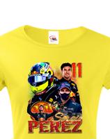Dámské tričko s motivem závodníka F1 -  Sergio Perez - pro milovníky motosportu