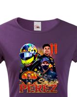 Dámské tričko s motivem závodníka F1 -  Sergio Perez - pro milovníky motosportu