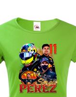 Dámské tričko s motivem závodníka F1 -  Sergio Perez - pro milovníky motosportu