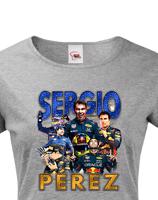 Dámské tričko s motivem závodníka F1 -  Sergio Perez - pro milovníky motosportu