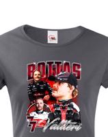 Dámské tričko s motivem závodníka F1 -  Valtteri Bottas    - pro milovníky motosportu