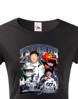 Dámske tričko s motivem závodníka F1 -  Yuki Tsunoda  - pro milovníky motosportu