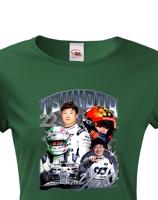 Dámske tričko s motivem závodníka F1 -  Yuki Tsunoda  - pro milovníky motosportu