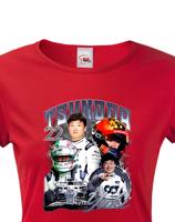 Dámske tričko s motivem závodníka F1 -  Yuki Tsunoda  - pro milovníky motosportu