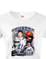 Dámske tričko s motivem závodníka F1 -  Yuki Tsunoda  - pro milovníky motosportu