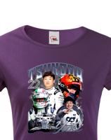 Dámske tričko s motivem závodníka F1 -  Yuki Tsunoda  - pro milovníky motosportu