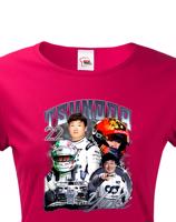 Dámske tričko s motivem závodníka F1 -  Yuki Tsunoda  - pro milovníky motosportu