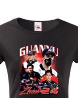 Dámské tričko s motivem závodníka F1 -  Zhou Guanyu  - pro milovníky motosportu