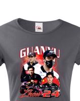 Dámské tričko s motivem závodníka F1 -  Zhou Guanyu  - pro milovníky motosportu