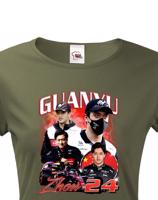 Dámské tričko s motivem závodníka F1 -  Zhou Guanyu  - pro milovníky motosportu