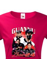 Dámské tričko s motivem závodníka F1 -  Zhou Guanyu  - pro milovníky motosportu