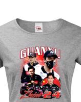 Dámské tričko s motivem závodníka F1 -  Zhou Guanyu  - pro milovníky motosportu