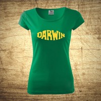 Dámske tričko s motívom Darwin