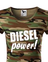Dámske tričko s motívom Diesel power!