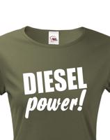 Dámske tričko s motívom Diesel power!