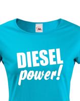 Dámske tričko s motívom Diesel power!