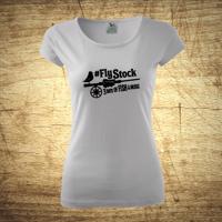 Dámske tričko s motívom Fly stock – 3 days of fish and music