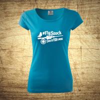 Dámske tričko s motívom Fly stock – 3 days of fish and music