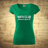 Dámske tričko s motívom Math club