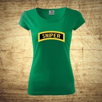 Dámske tričko s motívom Sniper