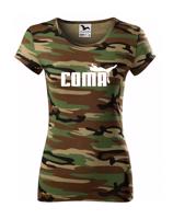 ★ Dámské tričko s oblíbeným motivem Coma - vtipná parodie na značku Puma