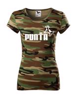 ★ Dámské tričko s oblíbeným motivem Punťa - vtipná parodie na značku Puma