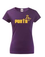 ★ Dámské tričko s oblíbeným motivem Punťa - vtipná parodie na značku Puma