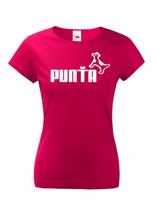 ★ Dámské tričko s oblíbeným motivem Punťa - vtipná parodie na značku Puma