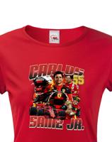 Dámské tričko s oblíbeným závodníkem F1 - Carlos Sainz - pro fanoušky motosportu