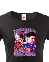 Dámské tričko s oblíbeným závodníkem F1 - Esteban Ocon - pro fanoušky motosportu