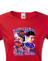 Dámské tričko s oblíbeným závodníkem F1 - Esteban Ocon - pro fanoušky motosportu