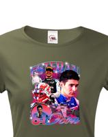 Dámské tričko s oblíbeným závodníkem F1 - Esteban Ocon - pro fanoušky motosportu