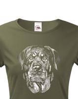 Dámské tričko s plemenem Rotvajler - kvalitní tisk a rychlé dodání