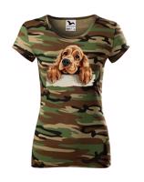 Dámské tričko s potiskem Anglický Kokršpaněl - vtipné tričko