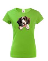 Dámské tričko s potiskem Anglický Kokršpaněl - vtipné tričko