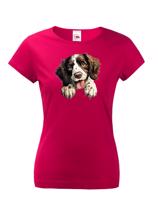 Dámské tričko s potiskem Anglický Kokršpaněl - vtipné tričko